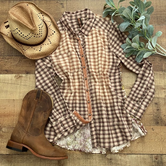 ARATTA (Anthro) Western Button Up Blouse👀LOOK AT THE BACK - Picture 6 of 15